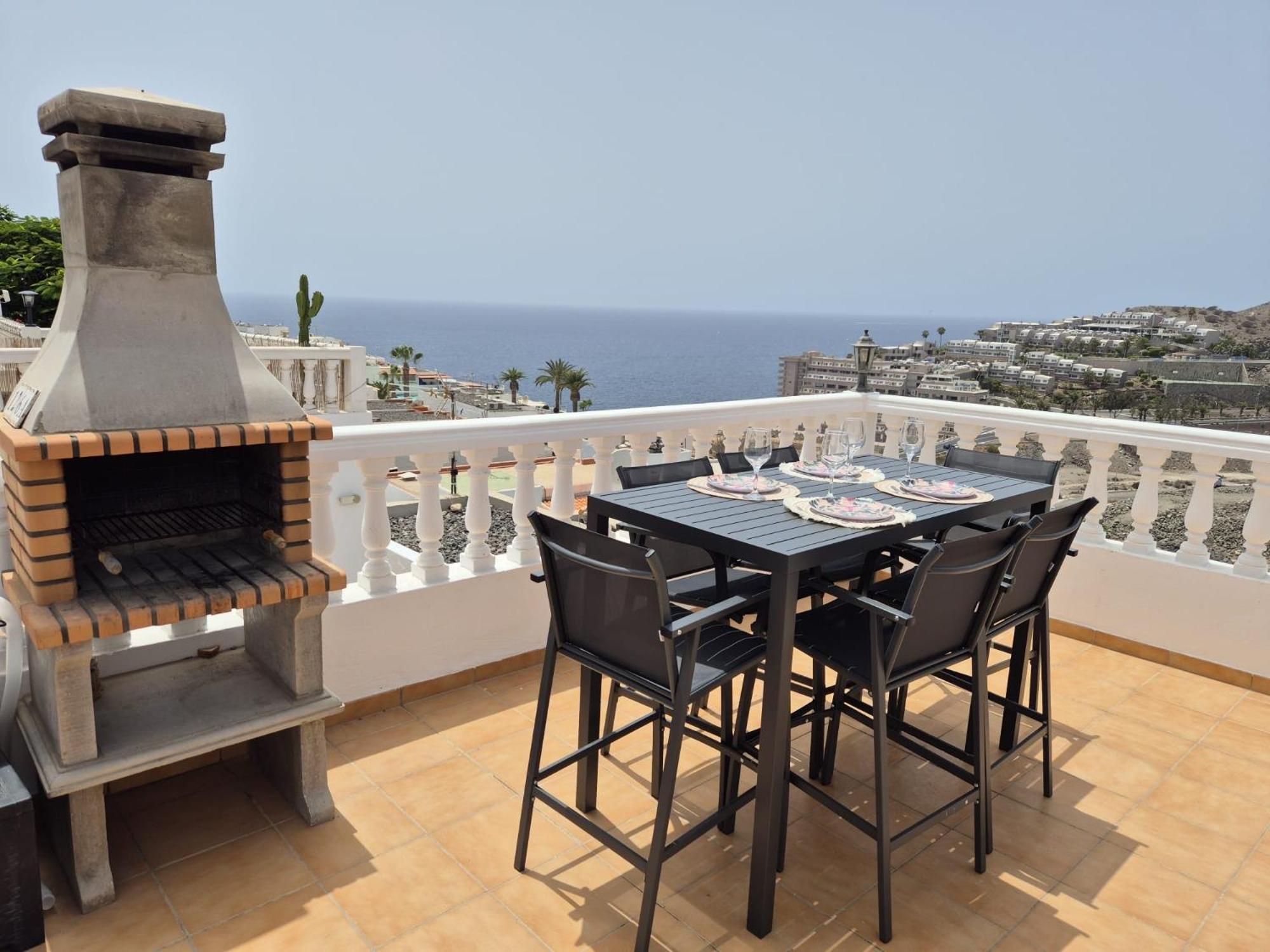 Ocean View Sunset Terrace - Near Anfi Del Mar Lejlighed Los Caideros Eksteriør billede